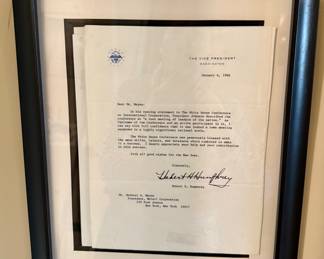 Hubert H. Humphrey Letter - C. 1966