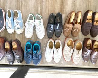 Men's designer shoes from sizes 5-6-7 -- brook brothers, alden, gucci, adidas, old ringo, nike, alfesko, belgian, etc.