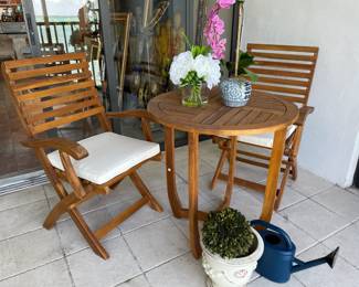 teak patio set