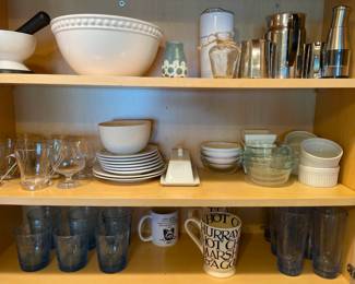 top end kitchenware like Le Creuset dutch ovens, Nespresso, Keurig, Emeril Lagasse, french press, pottery barn, William Sonoma 