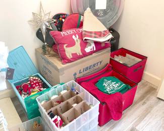 christmas decorations, tree and wreath