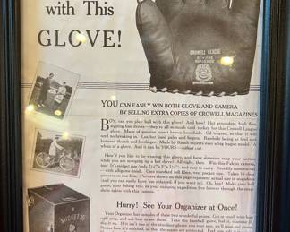 Framed PICTURE YOURSELF WITH THIS GLOVE