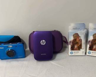 Nikon Waterproof Camera And HP Sprocket Photo Printer