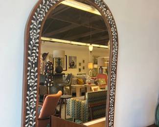 UNIQUE INLAY ARCHED MIRROR
