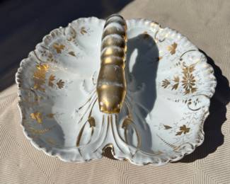 Antique German lobster serving bowl.