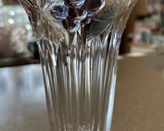 Vintage Mikasa Chablis crystal vase.