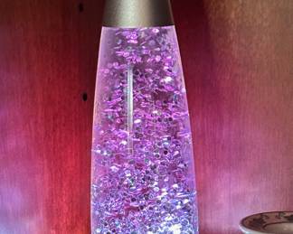Vintage glitter lava lamp.