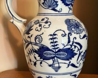 Blue white Seymour Mann pitcher.