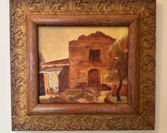 California mission painting.