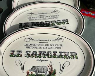 French ceramic platters - highly sought after!