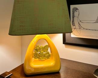 Lots of MCM lighting - this Tree of Life lamp has its original shade!