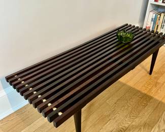 MCM slatted table - iconic!
