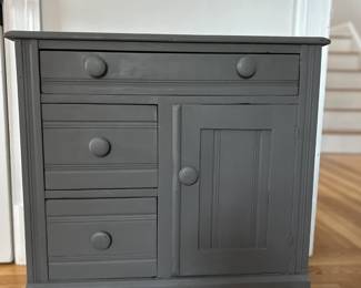 A few country / cottage style items like this cute small cabinet!