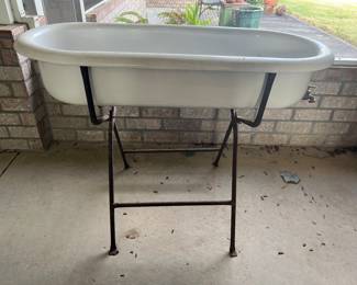 Antique child's bathtub
