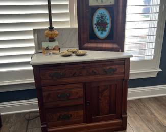 Antique Marble topped Wash Stand