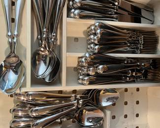 12 place settings Stainless flatware