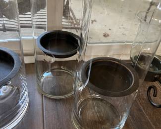 Tall Hurricane Candle Holders