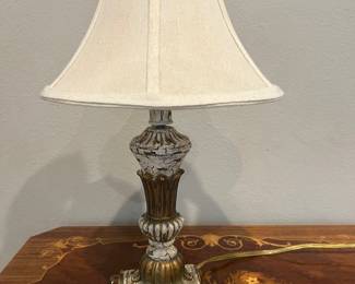 Small gold leaf lamp
