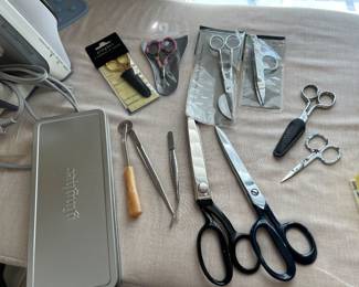 Assorted Gingher and Weiss Scissors, 