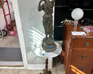 Marble Pedestal, Statue