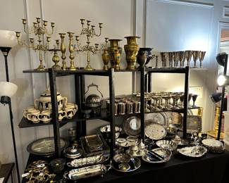 Silver Plate and Brass