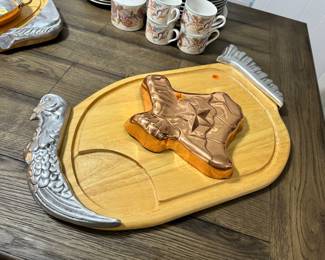 Turkey Carving Board, Copper Texas Mold