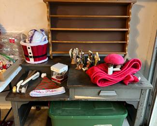 Christmas, Shelf, Desk