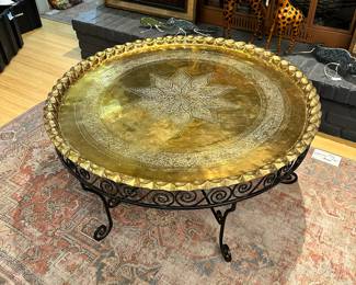 Brass Tray Coffee Table