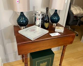 Drop Leaf Table, Lamps, etc.