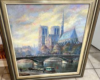 Notre Dame Painting by Jean Jacques Berger