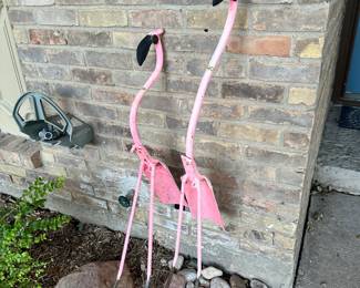Flamingo Yard Art