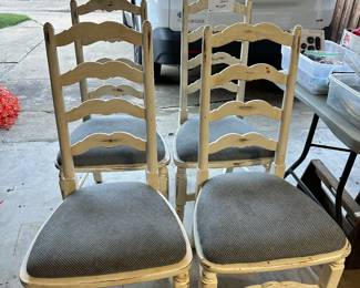 Set of 4 Wood Chairs