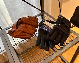 Ski Gloves, Vintage Baseball Glove