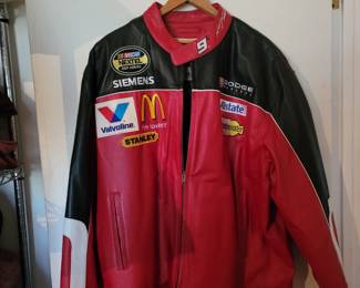Leather Dodge Racing Jacket