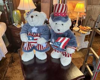 Please VOTE on November 5th! 12" Patriotic Bears with weighted feet 