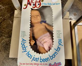 "A Baby Has Just Been Born For You" Doll by Berjusa in orig box