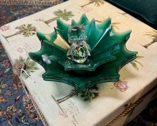 Vintage Green Glass Bowls