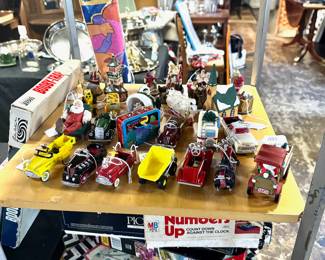 Vintage (c.1990's) Hallmark Diecast Ornaments, as well as many other Hallmark Series pieces