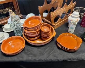 Vintage Terra Cotta Serving Pieces