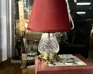 WATERFORD Small Lamp with Brass Base