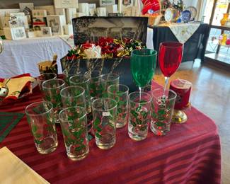 Christmas Tea/Water Glasses