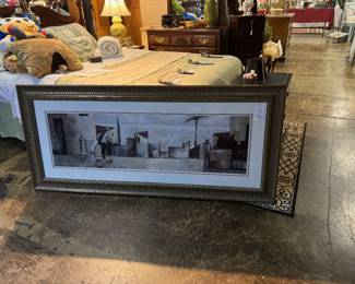 Large Framed Picture, 83" x 28"