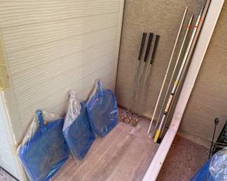golf clubs, putters