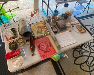 Stuff, and a small art/craft projector I always planned to use.