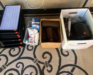 Ring holders, medical supplies, parts to our old Tempur Pedic bed we had