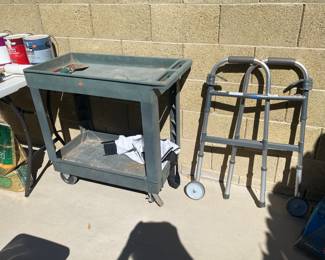Great rolling cart, and that other thingy, can't remember the name....walker
