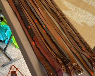 Custom leather belts