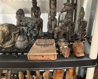 Afroharp, wooden statuary 