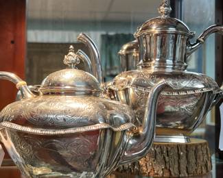 Sterling silver tea pots