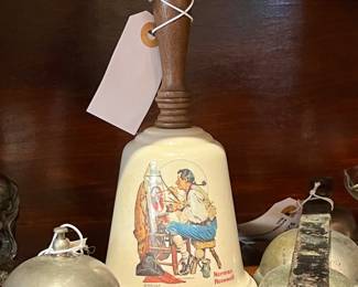 Norman Rockwell Bell, other assorted bells